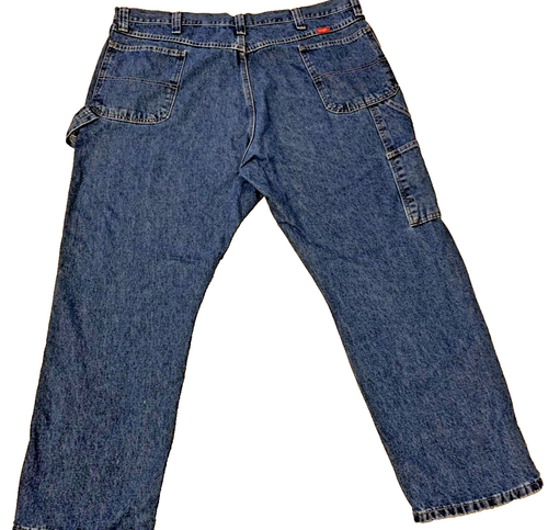 Jeans da falegname Wrangler vintage BAGGY fit grandi alti premium uomo 44 x 30 gamba larga - Foto 5 di 9