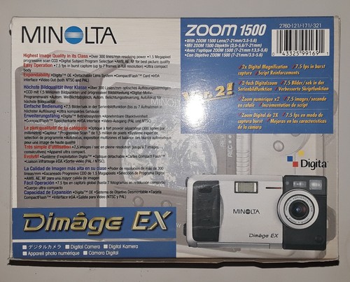 Minolta Dimage EX Zoom 1500 Digital Still Camera (BRAND NEW!) - Picture 2 of 4