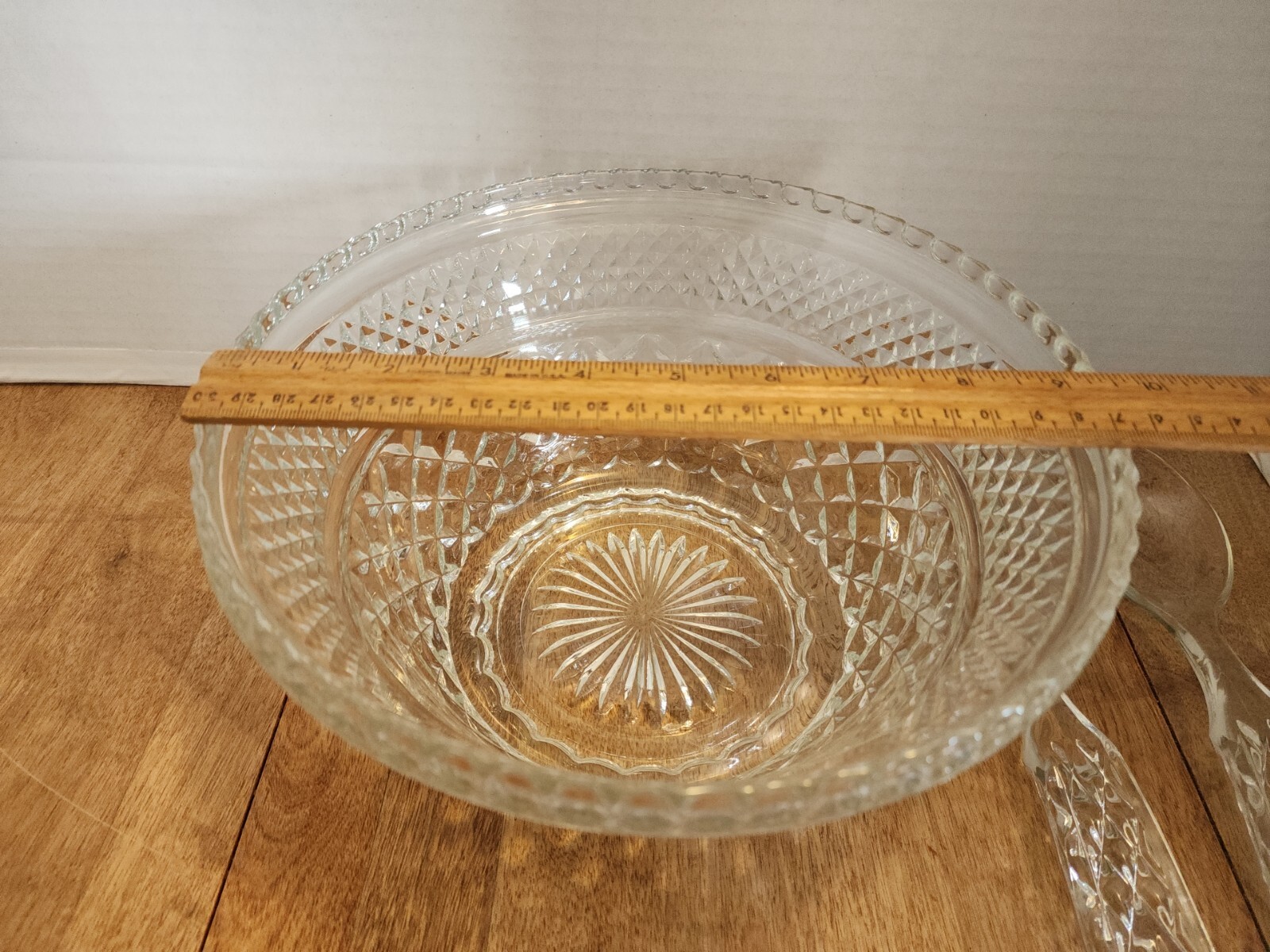 Anchor Hocking Wexford Clear Glass Salad Bowl Set eBay