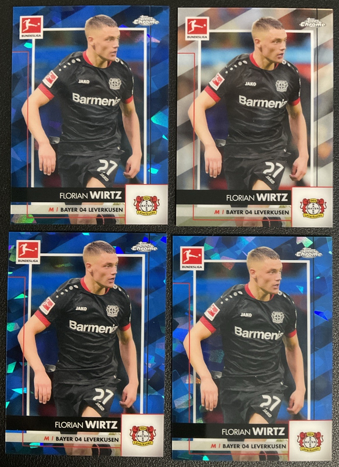 2020 Topps Chrome Sapphire Bundesliga Florian Wirtz Rookie RC #64 Liverpool