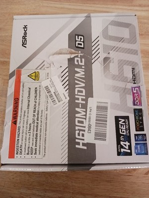 ASRock H610M-HDV/M.2+ D5 LGA 1700 Micro ATX DDR5