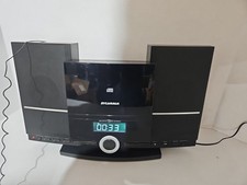 Sylvania SRCD159PL AM/FM CD Player Micro Stereo System Black Tested No Remote