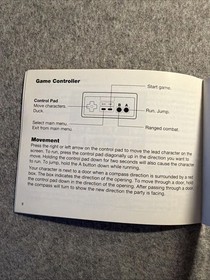 Advanced Dungeons & Dragons Heroes of the Lance (NES, 1991) Manual/Booklet Only