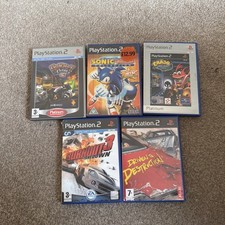 Sony Ps2 Games Bundle Sonic Ratchet Burnout Crash Bandicoot Driven