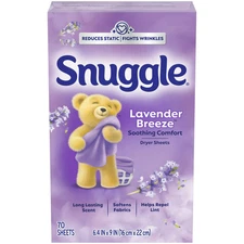Snuggle Exhilarations Dryer Laundry Sheets Lavender & Vanilla Orchid 70 Ct