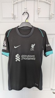 Boys/Jnr Official 2024 25 Liverpool FC UCL Away shirt (Size M UK)