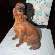 Vintage Border Fine Arts Studio Dogs & Pups Galore Irish Setter Figurine 6” Tall
