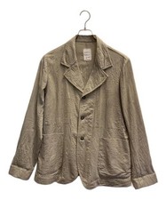 Chez VIDALENC Men's Wool Beige Tailored Jacket XL Used Stylish Classic