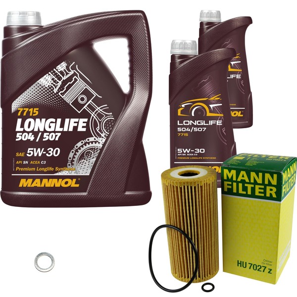 Mann Inspektionspaket 7L Mannol Longlife 5W-30 FüR KIA Sorento III 2.2 Crdi-image