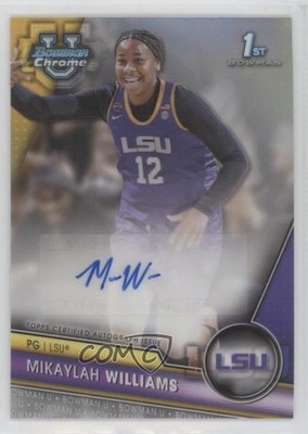 2023-24 Bowman U Chrome Prospect Refractor 217/250 Mikaylah Williams Auto 0j3l