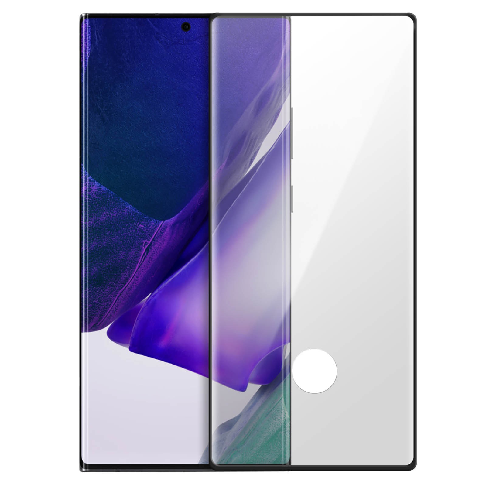 Verre trempé noir Samsung Note 20 Ultra ultra-résistant 9H dureté anti-rayures