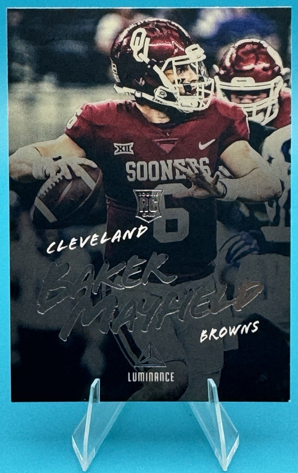 2018 Panini Luminance BAKER MAYFIELD #107 (RC) Sooners Browns Buccaneers