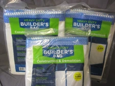 Lot of 3 Halsted Heavy Duty Builders Bag 200 gal 2200 lb Construction Demolition