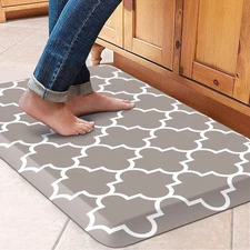 Kitchen Runner Rug, 17.3x 28, Khaki, 4/5 Inch, Anti-Fatigue, Non Slip