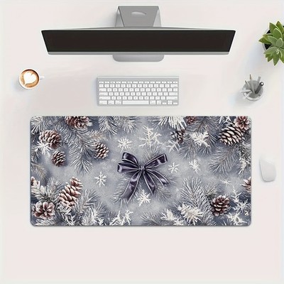 40*90cm1pc Large Winter Mouse Pad with Non-Slip Rubber Base - Extra Large Desk M