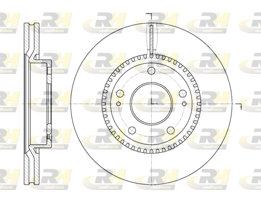 Roadhouse 2X Bremsscheibe Ø280Mm Vorne BelüFtet FüR Hyundai I30 1.4 1.6 Crdi-image