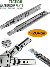 Full Extension Ball Bearing Heavy Duty Drawer Slide Track Rail 10"-22" 100-lb