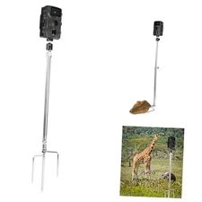  Universal Hunting & Trail Cameras Holder Stake,1/4''-20 Ground Mount for 