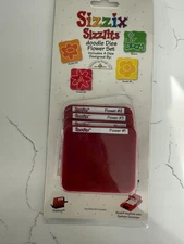 Sizzix  Sizzlit 4 Die Flower Set Made by Doodlebug Design Flower 1, 2, 3 & Bloom