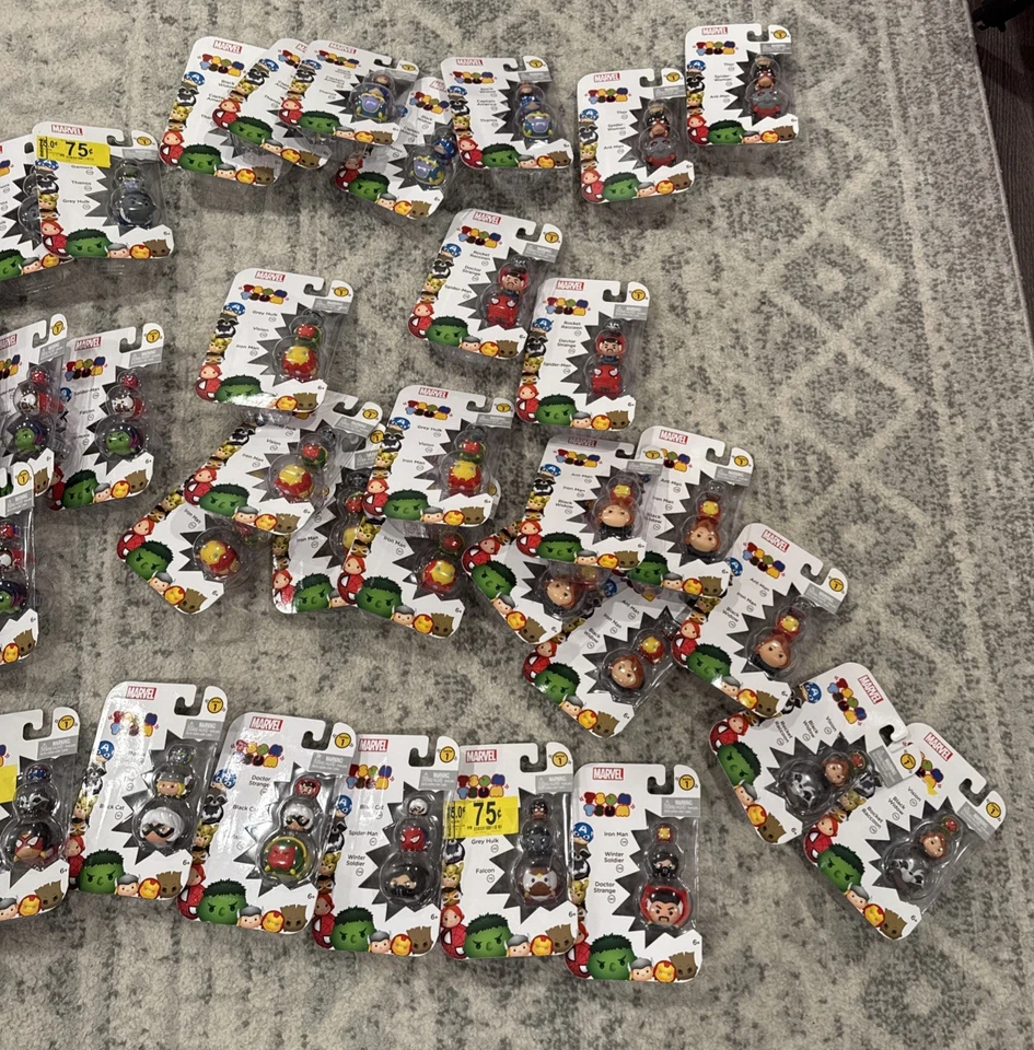 Jakks Pacific Marvel Tsum Tsum Serie 1 Más de 50 Lote Sellado de 3 Paquetes Duplicados Foto 4 de 4