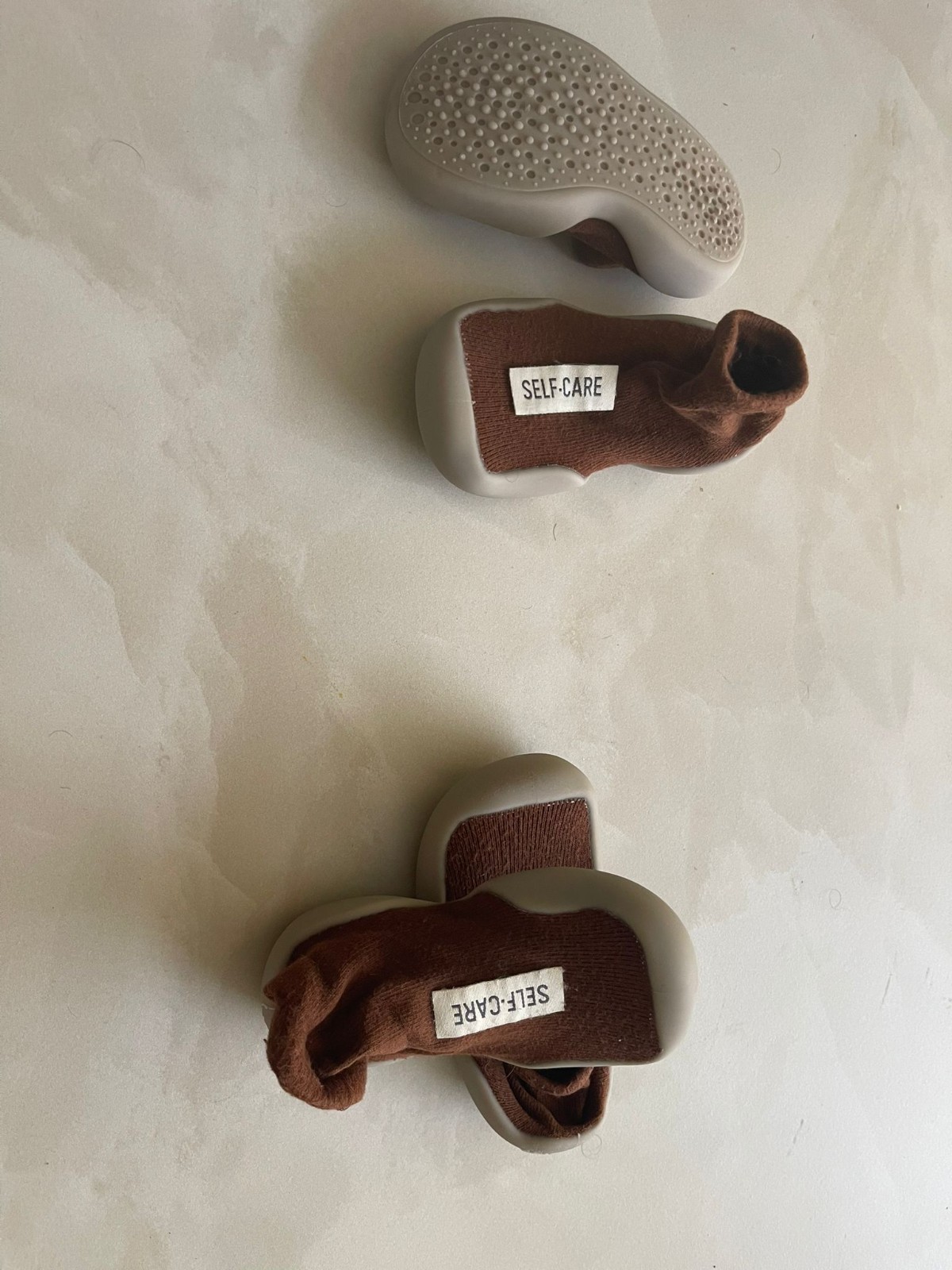 SAOLA Scarpe Calzini Neonato Suola Morbida Bambino Flessibili Autocura 2x Paia