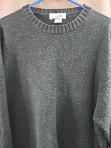 LL Bean Pullover Herren XL Forest Green Hunter 100% Shetlandwolle Made Scotland - Bild 5 von 6