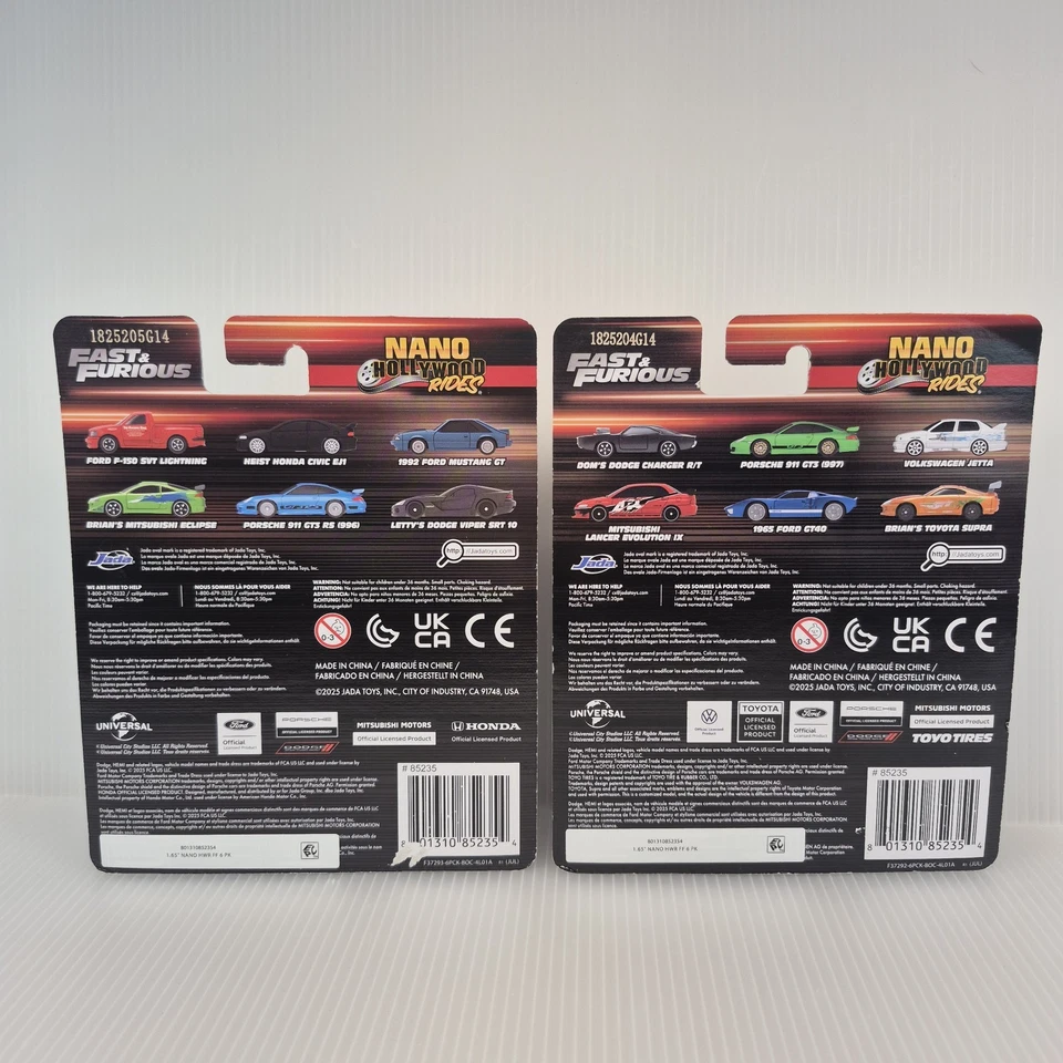 Jada Toys Nano Hollywood Rides FAST & FURIOUS Nano (12) Cars Collector Series - Image 2 of 4