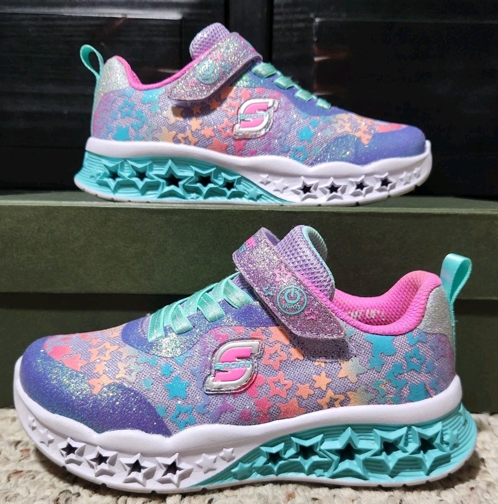 Girls Sport By Sketchers Light Up Kortnet Shoes- Size 13 093