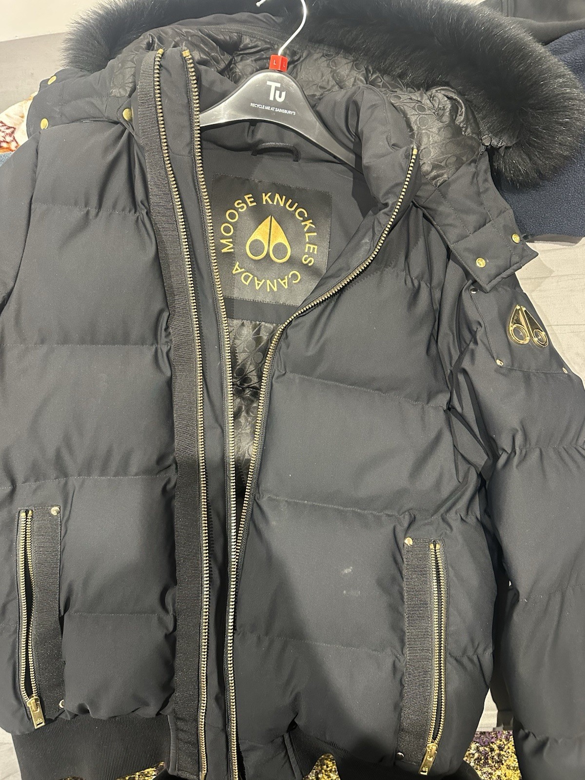 Moose Knuckles Men's Jacket Size M with Detachable Fur Hood image 2