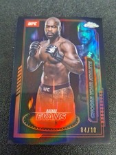 2025 Topps UFC Chrome Rashad Evans Choose Your Athlete Black Refractor /10