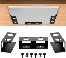 Under Desk Laptop Mount 3 Pieces Hard Aluminium Holder Tray