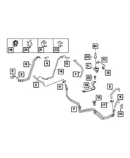 Genuine Mopar Heater Return Hose 68012729AA