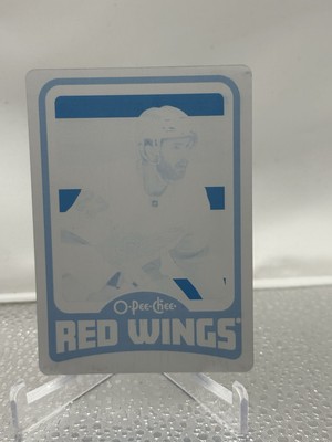 Michael Rasmussen 2024-25 O-Pee-Chee Retro OPC Cyan Printing Plate Card #1/1