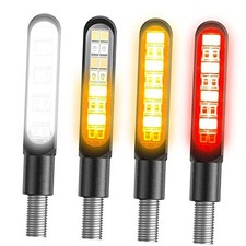 4PCS Motorcycle Indicators Flowing Turn Signal Lights Motorbike CNC Version