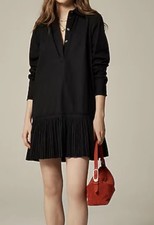 J Crew Amelia long-sleeve shirt-dress in cotton poplin Large New