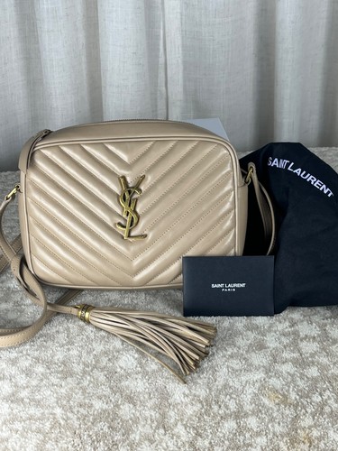 Yves Saint Laurent YSL Lou Camera Bag - Beige