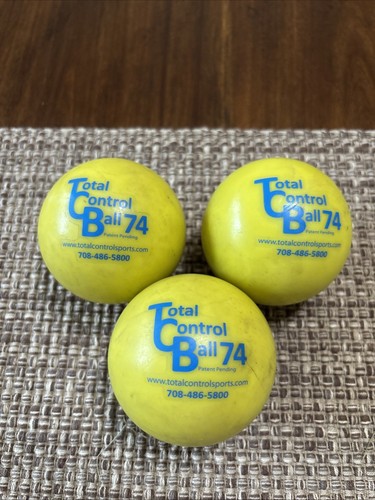 Total Control Ball TCB 74 Baseball Weighted Training Hitting Batting Aid 3 Pack - 第 1/2 張圖片