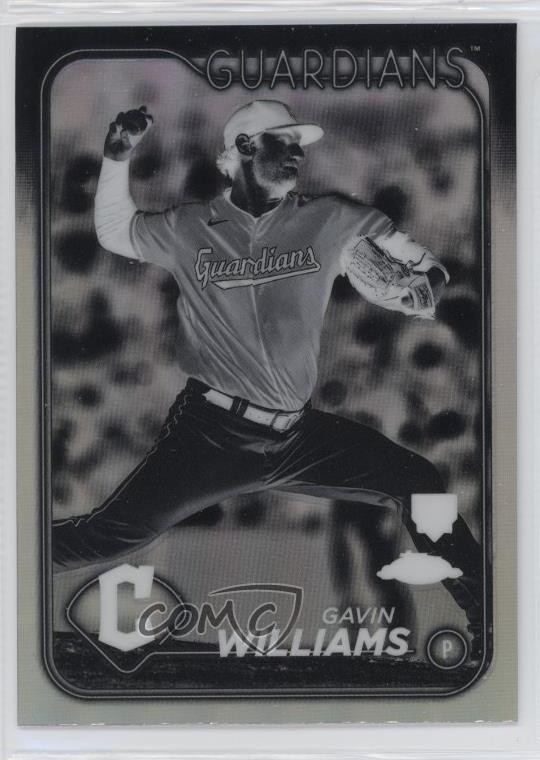 2024 Topps Chrome Negative Refractor Gavin Williams #15 Rookie RC 0nr3