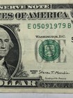 May 9 1979 Bday/Anniversary Fancy Serial 2017 Circulated $1 Dollar Note — photo 1