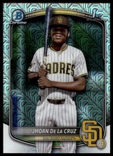 2025 Bowman Jhoan De La Cruz #BCP-223 Chrome Prospects Mega Refractor