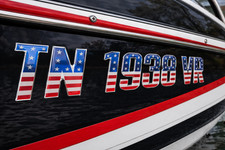 Boat Registration Number Decals Domed Numbers & Lettering USA style