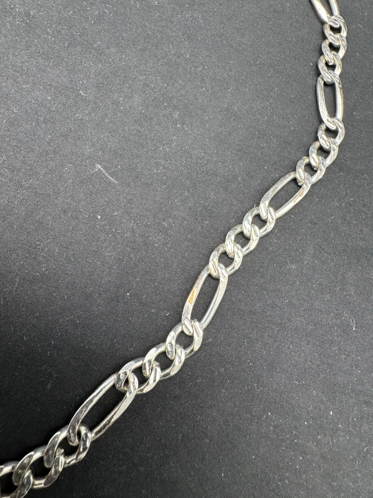 Italian Sterling Silver Solid Chain Necklace, 40 … - image 3