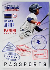 Ozhaino Albies 2015 Panini Contenders #16 Passports Atlanta Braves