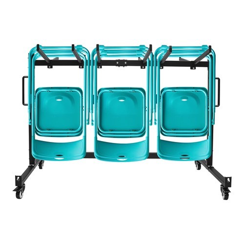 Folding Chair Rack Dolly Cart W/lock Caster Max 42 Foldingtables 12 Hanging Rods