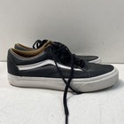 Vans Old Skool Black Leather White Stripe Skate Shoes Men's 6.5 Women's 8 — photo 3