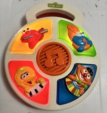 Rare 1997 TYCO Preschool Sesame Street Toy Musical Quartet Sound Lights Works