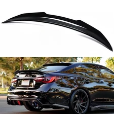 Rear Spoiler Compatible with 2014-2024 Infiniti Q50, PSM Style Duckbill Fits ...