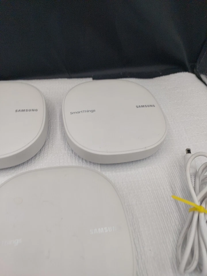 Lote de 3 Samsung SmartThings WiFi Hub ET-WV525 malla wifi router SOLO ENCENDIDO  Foto 3 de 4