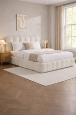Cloud Empress Luxury Upholstered Bed Frame Optional Gas Lift Storage Double King