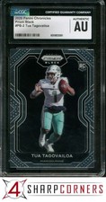 2020 PANINI CHRONICLES PRIZM BLACK #PB-2 TUA TAGOVAILOA RC CGC AUTHENTIC